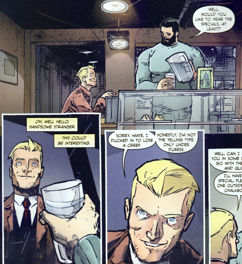 Illustration for article titled The New Constantine Comic Is Way More Comfortable With His Bisexuality